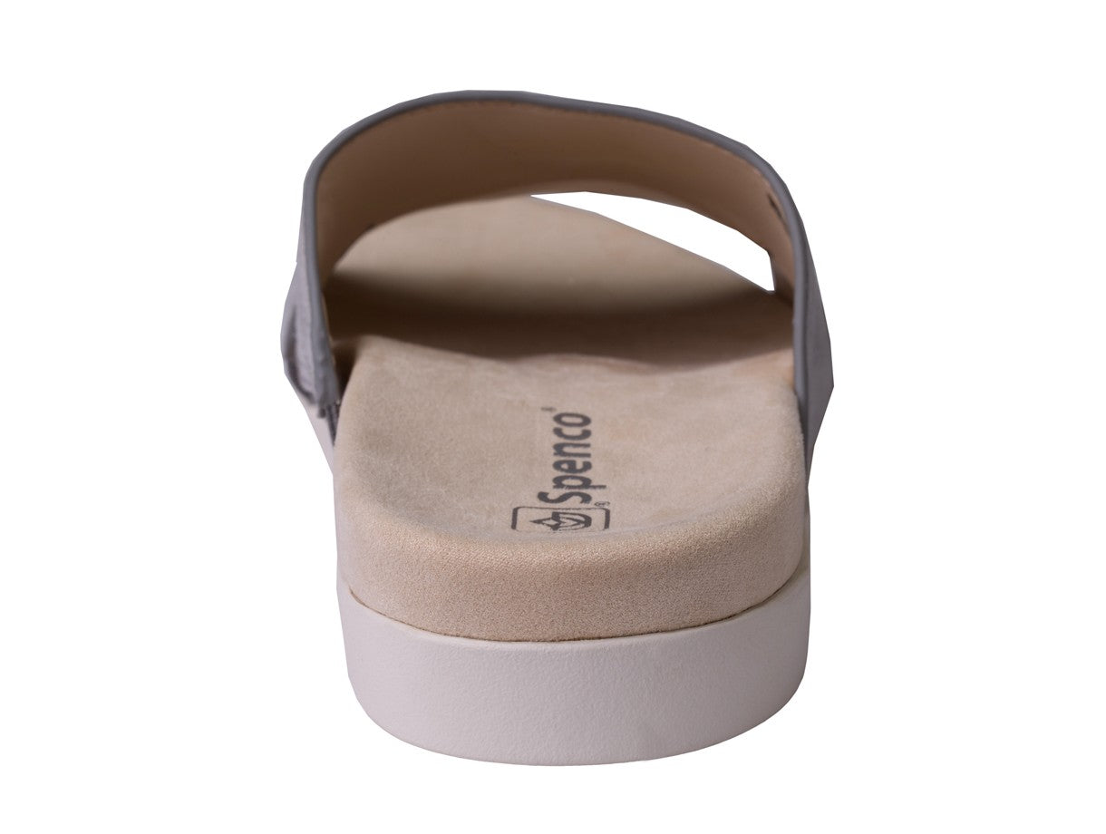 Spenco Twilight Ellie Women's Leather Slide Sandal - Wild Dove - Side