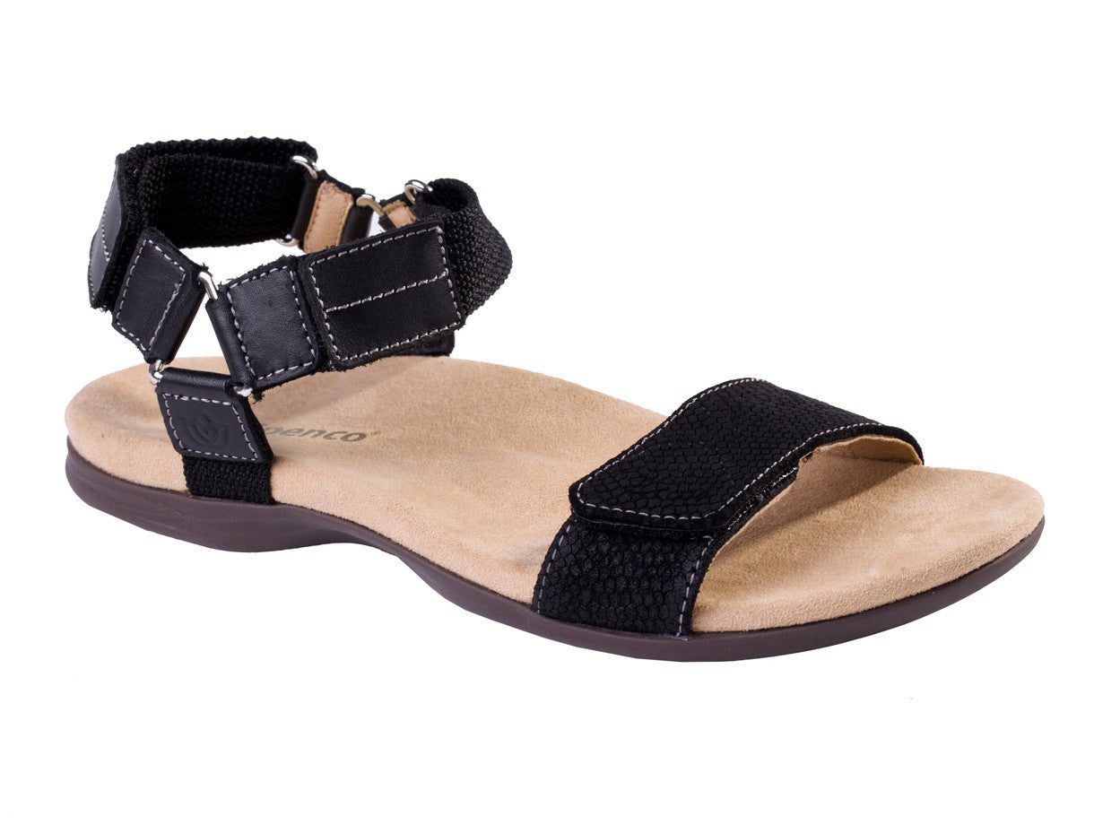 Spenco Tamara Comfortable Adjustable Support Women's Sandals in Black