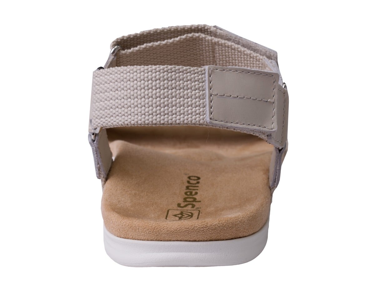 Spenco Tamara Women's Adjustable Sandal - Light Grey - Side