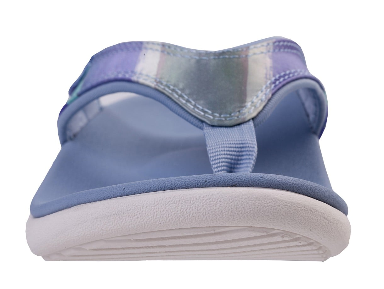Spenco Yumi Monet Women's Orthotic Thong Sandal - Celestial Blue - Top