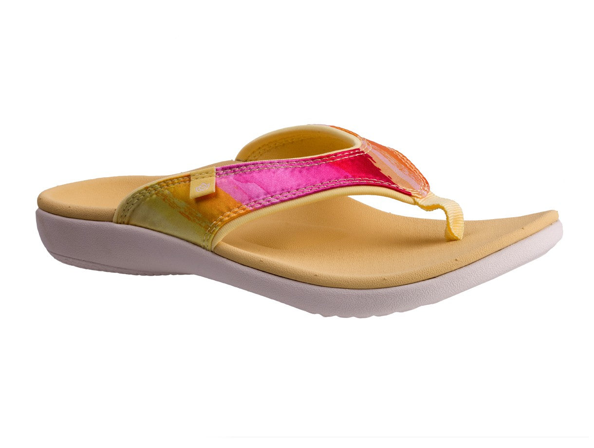 Spenco Yumi Monet Women's Orthotic Thong Sandal - Sundress - Pair