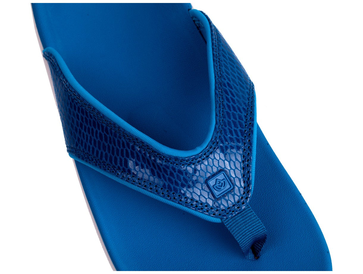 Spenco Yumi Gecko Women's Orthotic Sandal - Mosaic Blue - Strap
