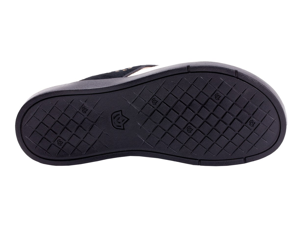 Spenco Laguna Stud Women's Orthotic Sandal - Black - Side