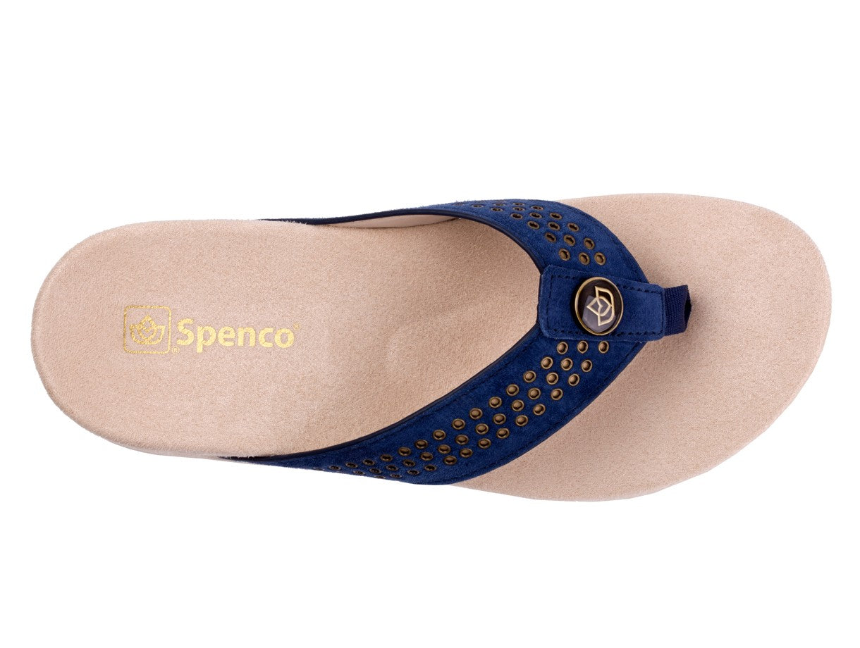 Spenco Laguna Stud Women's Orthotic Sandal - Peacoat - Swatch