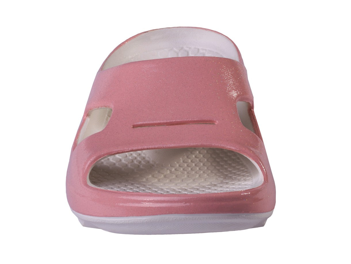 Spenco Fusion Pearl Women's Slide Sandal - Pearl Blush - Top