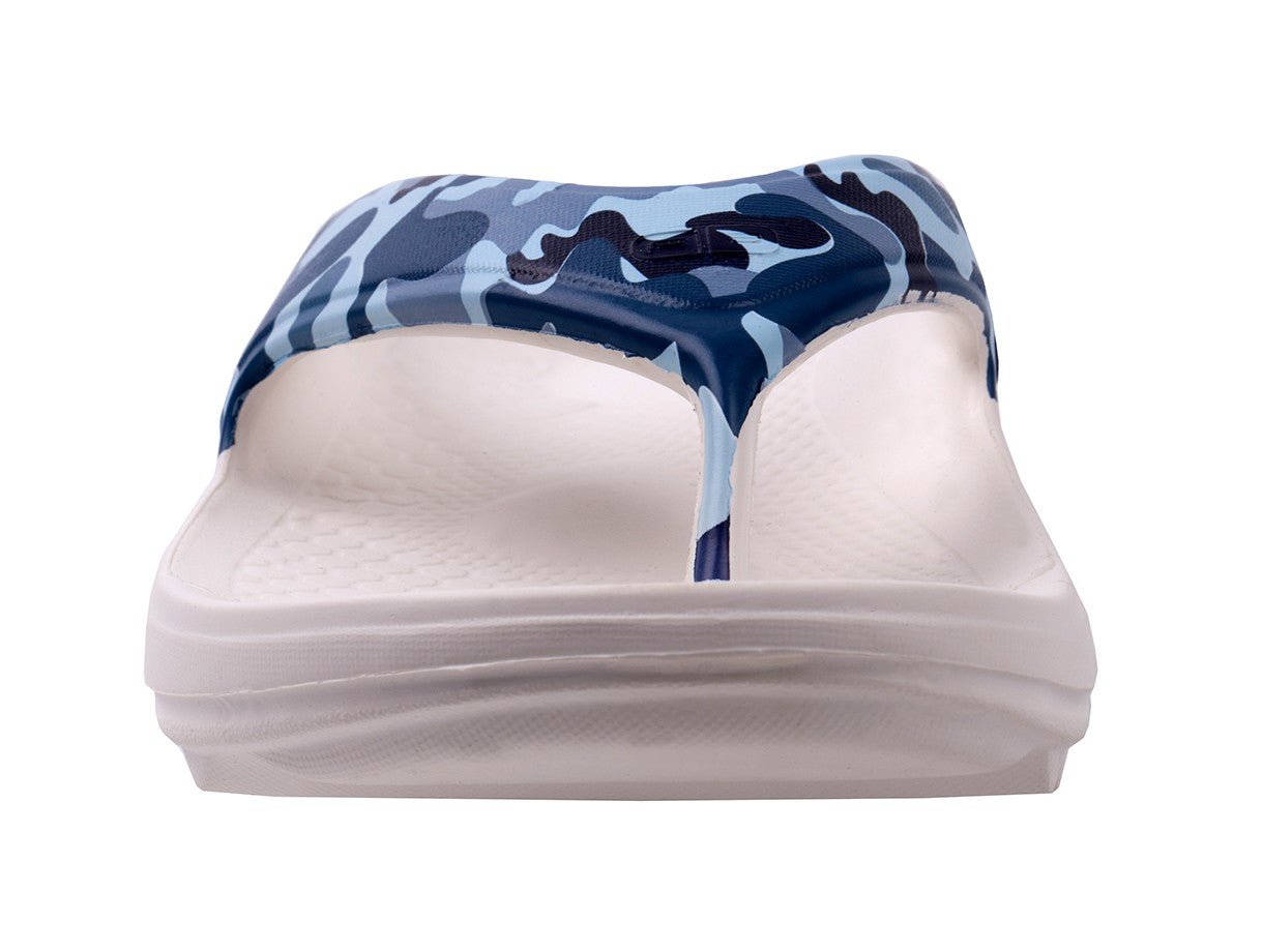 Spenco Fusion 2 Camo Women's Supportive Slide Sandal - Blue Camo - Top
