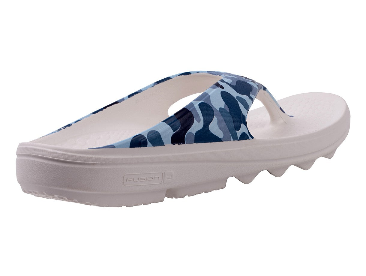 Spenco Fusion 2 Camo Women's Supportive Slide Sandal - Blue Camo - Bottom
