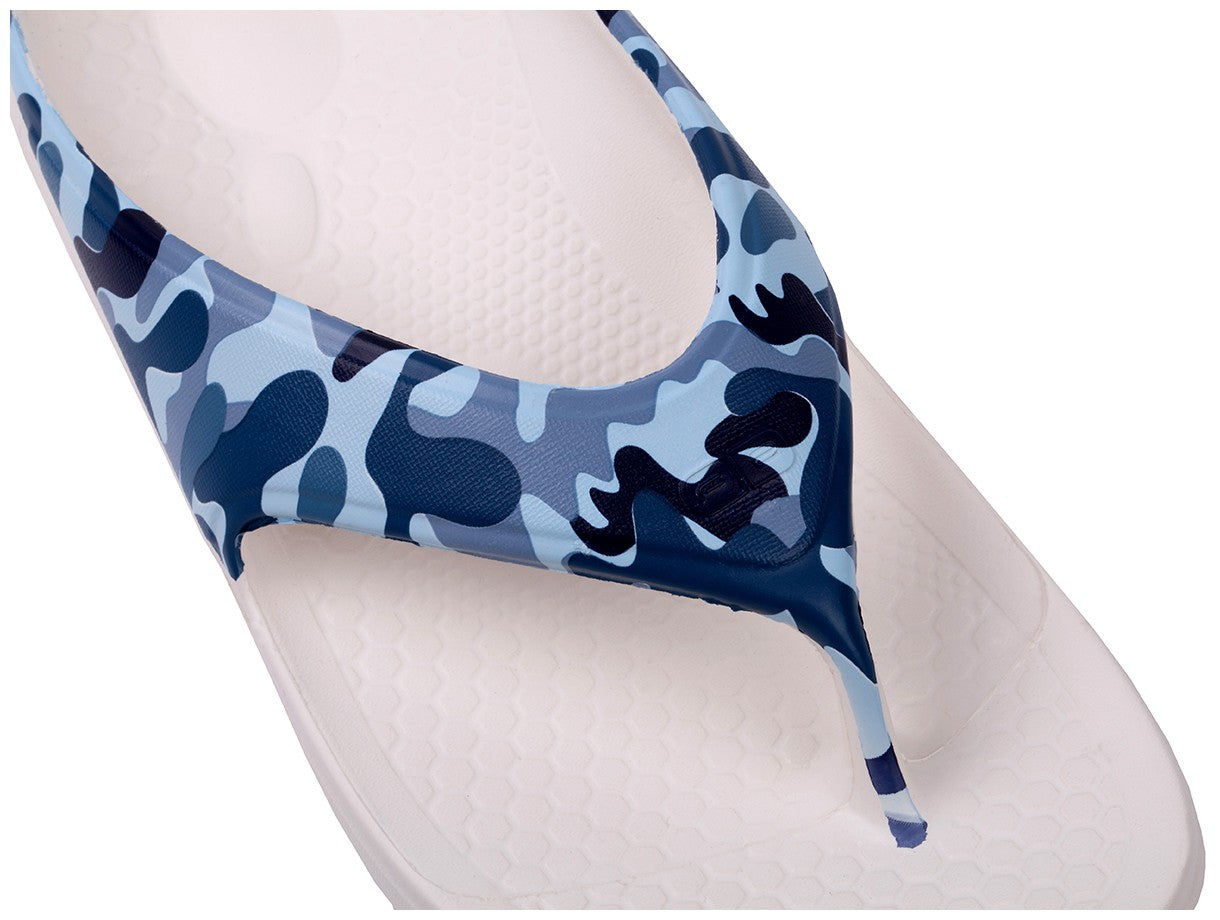 Spenco Fusion 2 Camo Women's Supportive Slide Sandal - Blue Camo - Strap