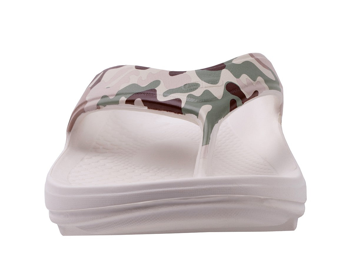 Spenco Fusion 2 Camo Women's Supportive Slide Sandal - Green Camo - Top