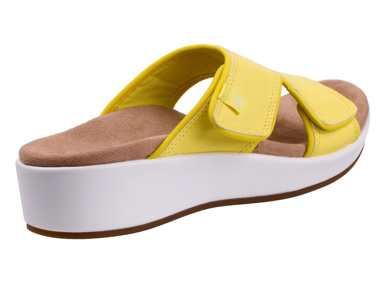 Spenco Karla Adjustable Wedge Sandal - Celadine - Bottom