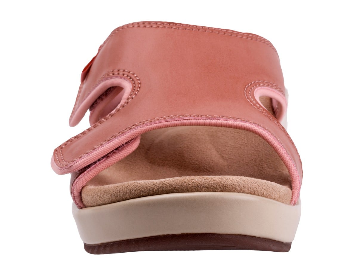 Spenco Karla Adjustable Wedge Sandal - Coral Cloud - Top