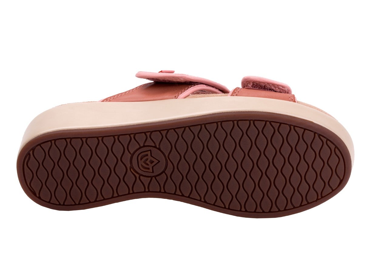 Spenco Karla Adjustable Wedge Sandal - Coral Cloud - Side