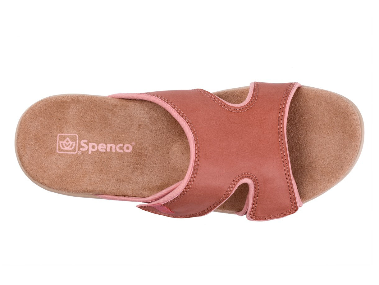 Spenco Karla Adjustable Wedge Sandal - Coral Cloud - Swatch