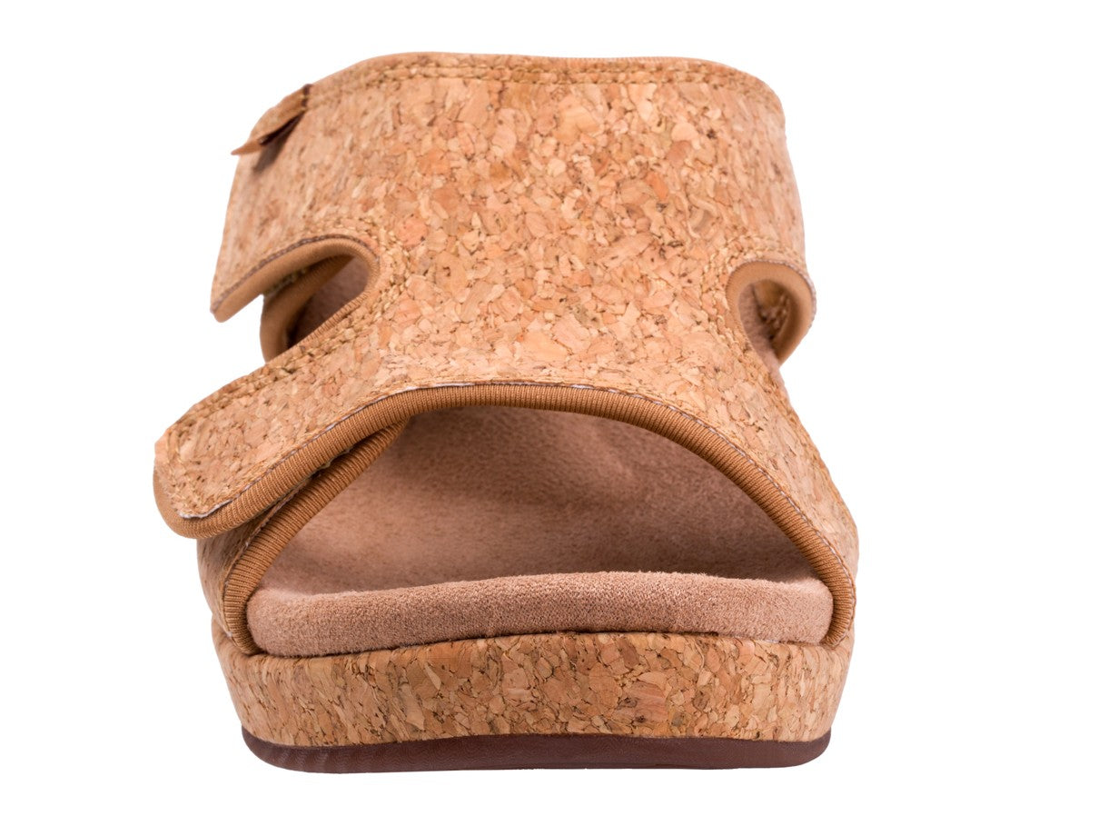 Spenco Karla Adjustable Wedge Sandal - Cork - Top