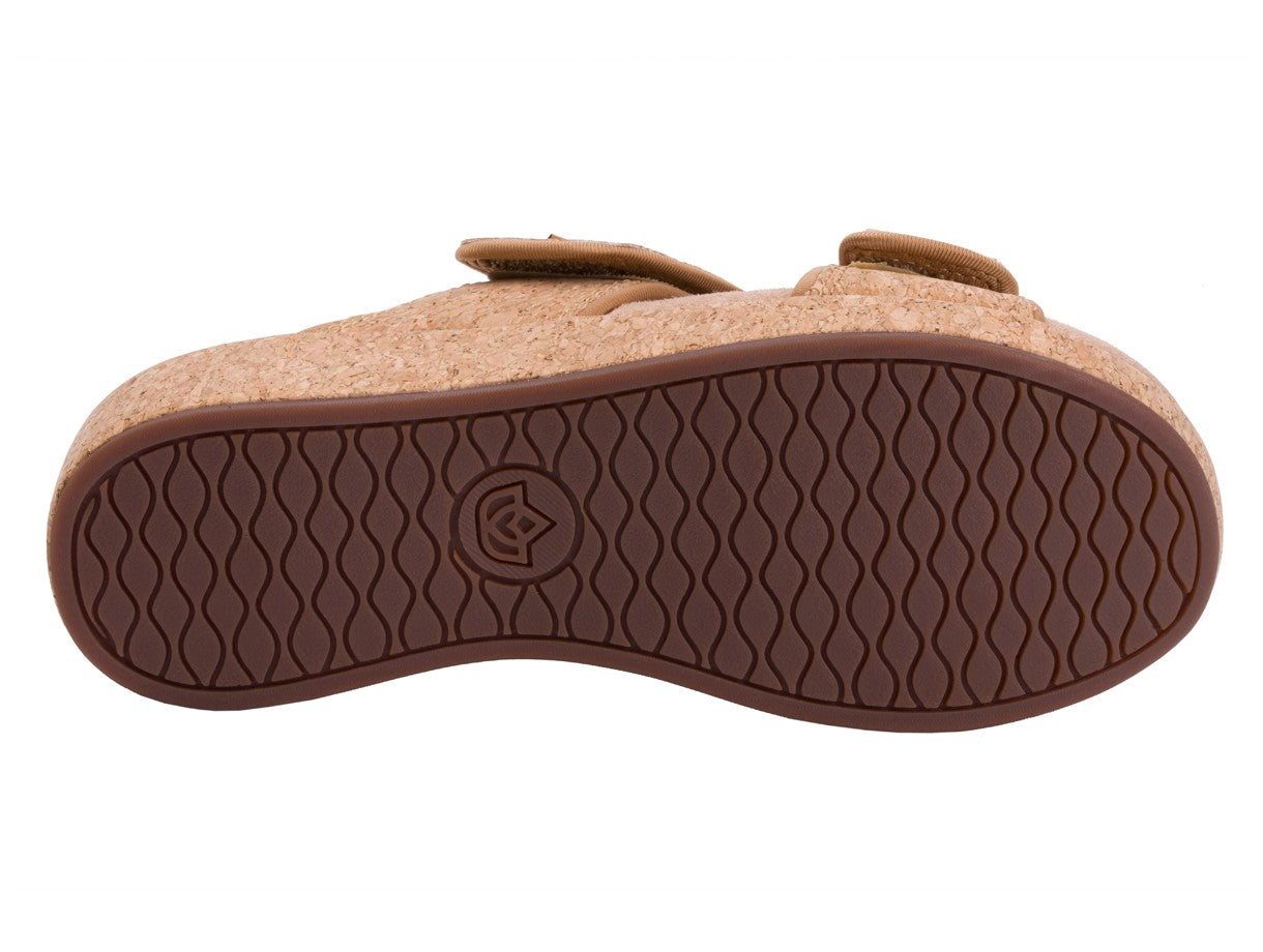 Spenco Karla Adjustable Wedge Sandal - Cork - Side