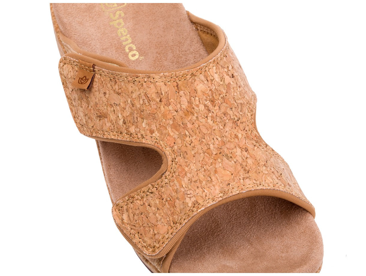 Spenco Karla Adjustable Wedge Sandal - Cork - Strap