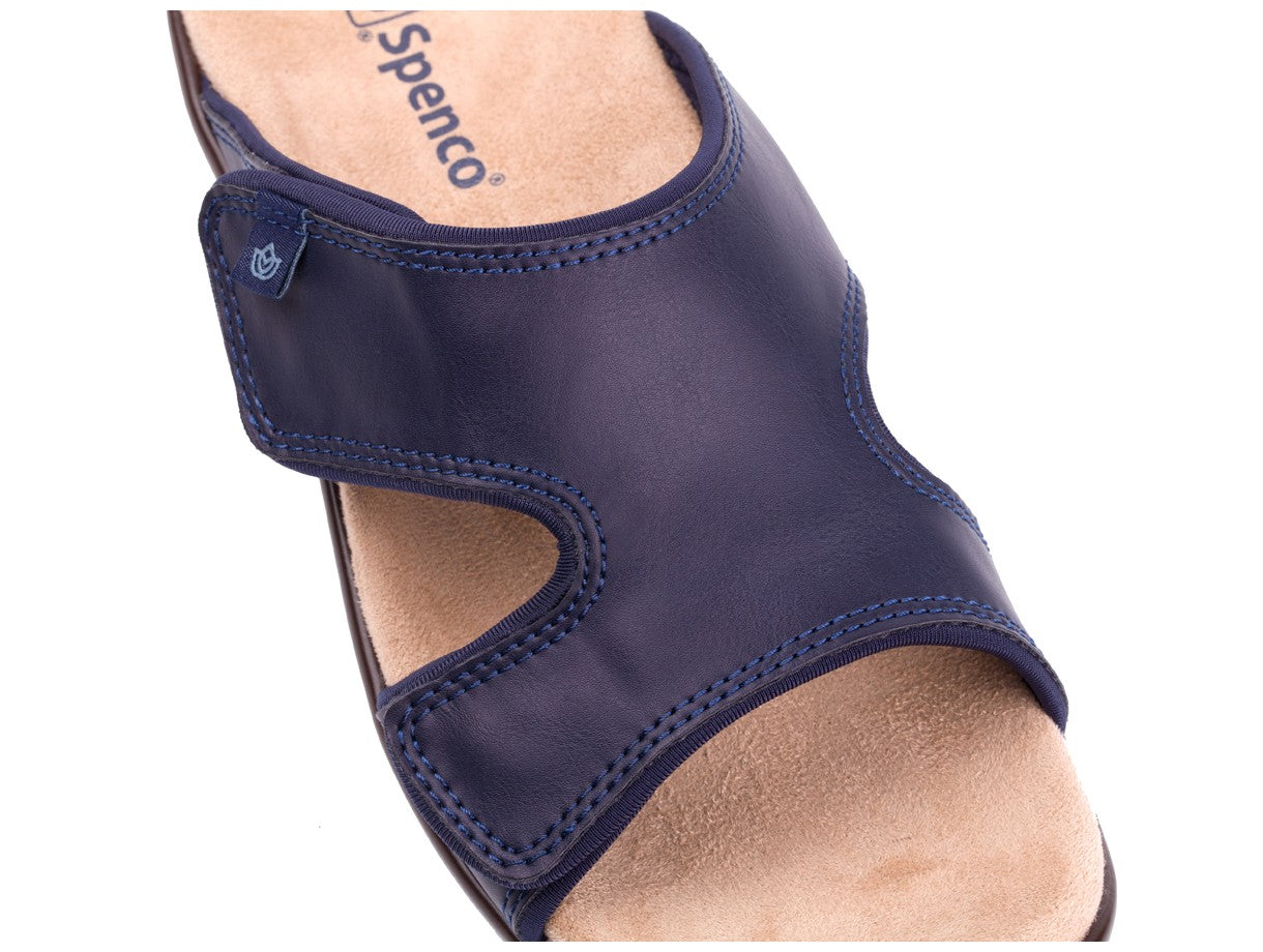 Spenco Karla Adjustable Wedge Sandal - Peacoat - Strap