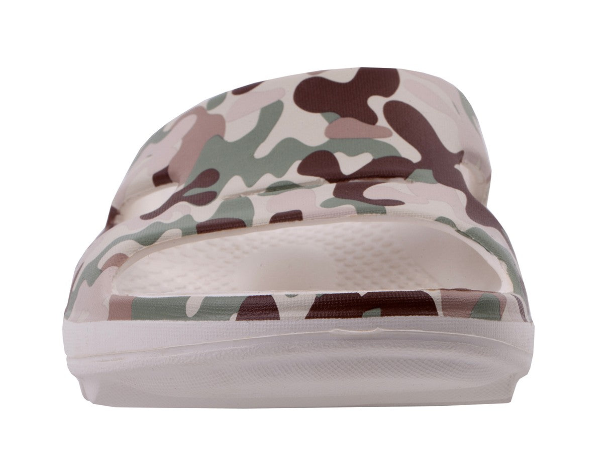 Spenco Fusion 2 Camo Women's Supportive Slide Sandal - Green Camo - Top