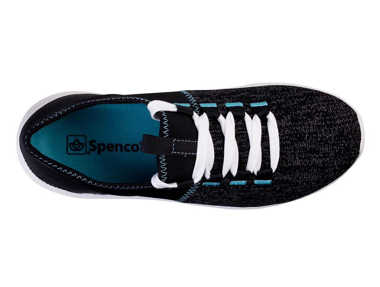 Spenco Kelsey Sneaker Women's Supportive Shoe - Black - Swatch