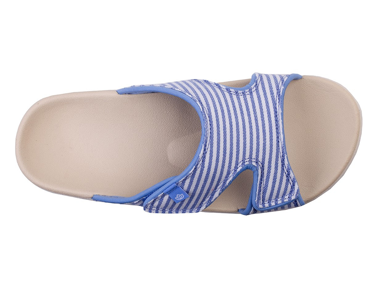Spenco Kholo Stripe Women's Slip-on Sandal - Carolina Blue - Swatch