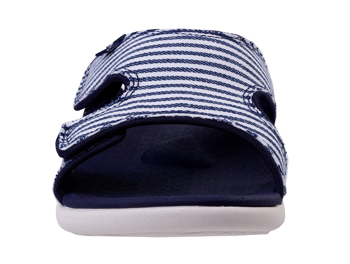 Spenco Kholo Stripe Women's Slip-on Sandal - Nautical Navy - Top