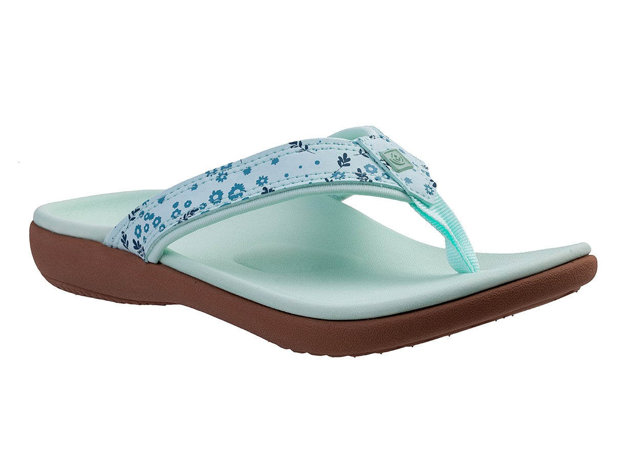 Spenco Yumi Nuevo Floral Women's Supportive Sandal - Fair Aqua - Pair