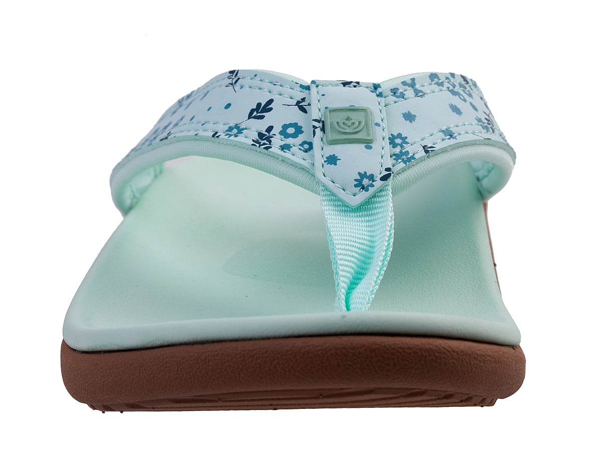 Spenco Yumi Nuevo Floral Women's Supportive Sandal - Fair Aqua - Top