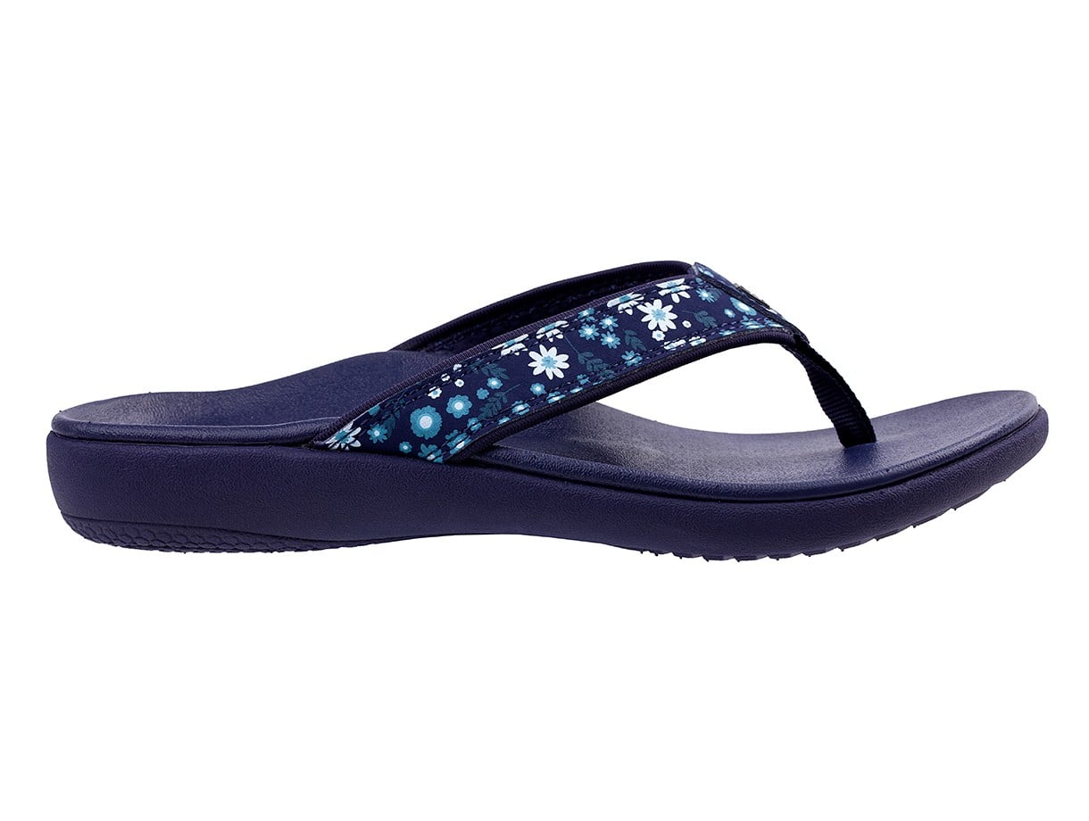 Spenco Yumi Nuevo Floral Women's Supportive Sandal - Navy - Profile