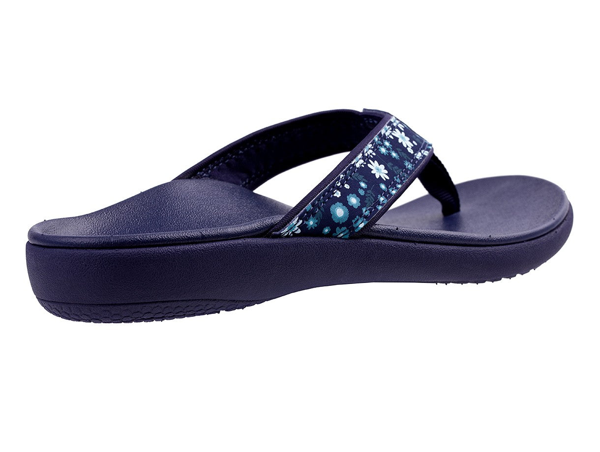 Spenco Yumi Nuevo Floral Women's Supportive Sandal - Navy - Bottom