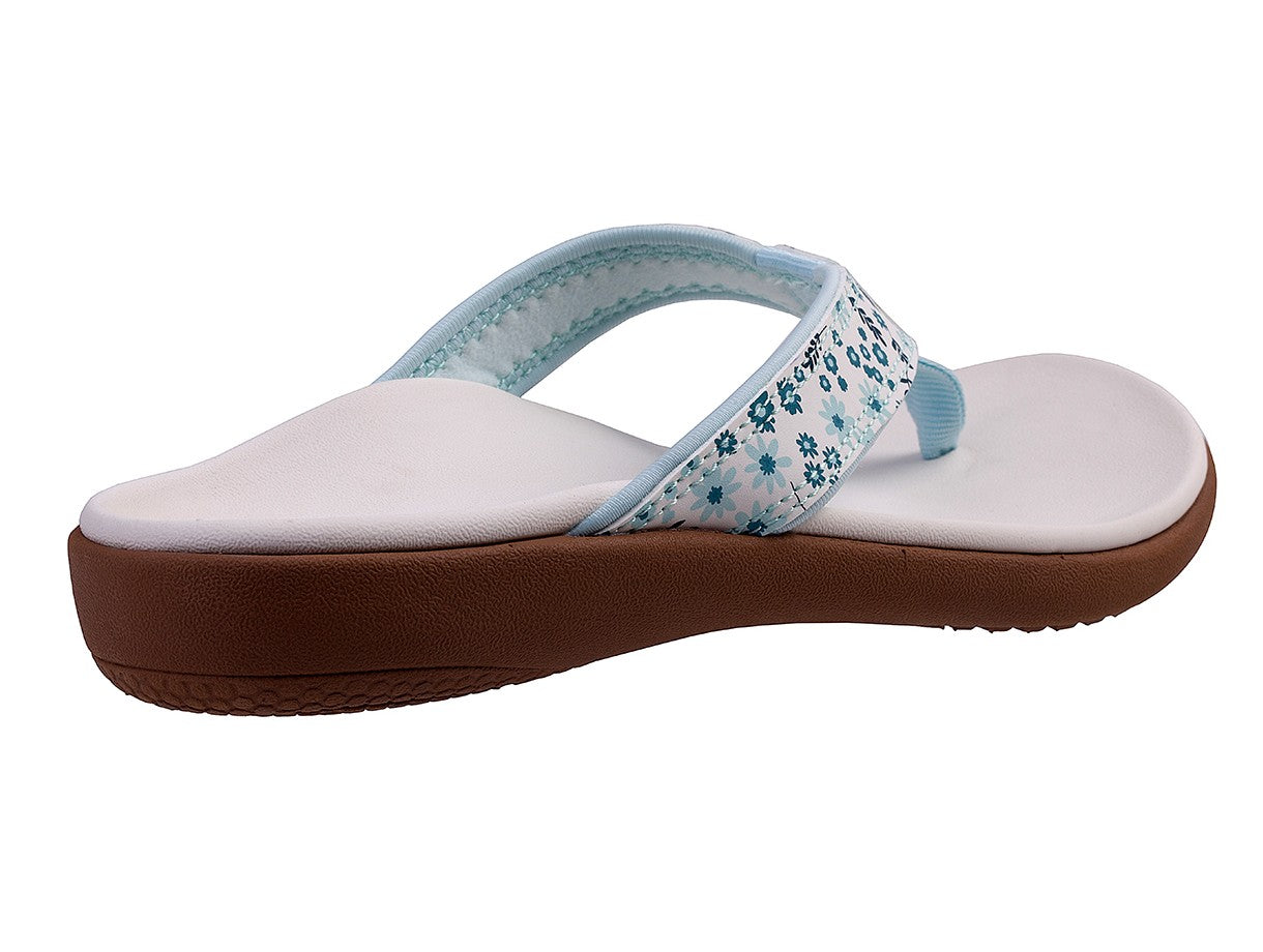Spenco Yumi Nuevo Floral Women's Supportive Sandal - White - Bottom