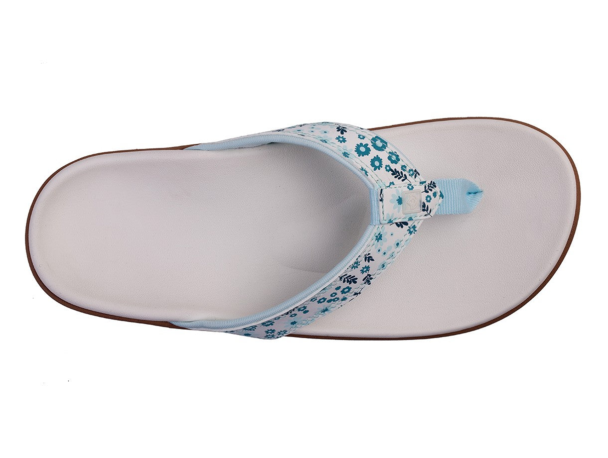 Spenco Yumi Nuevo Floral Women's Supportive Sandal - White - Swatch