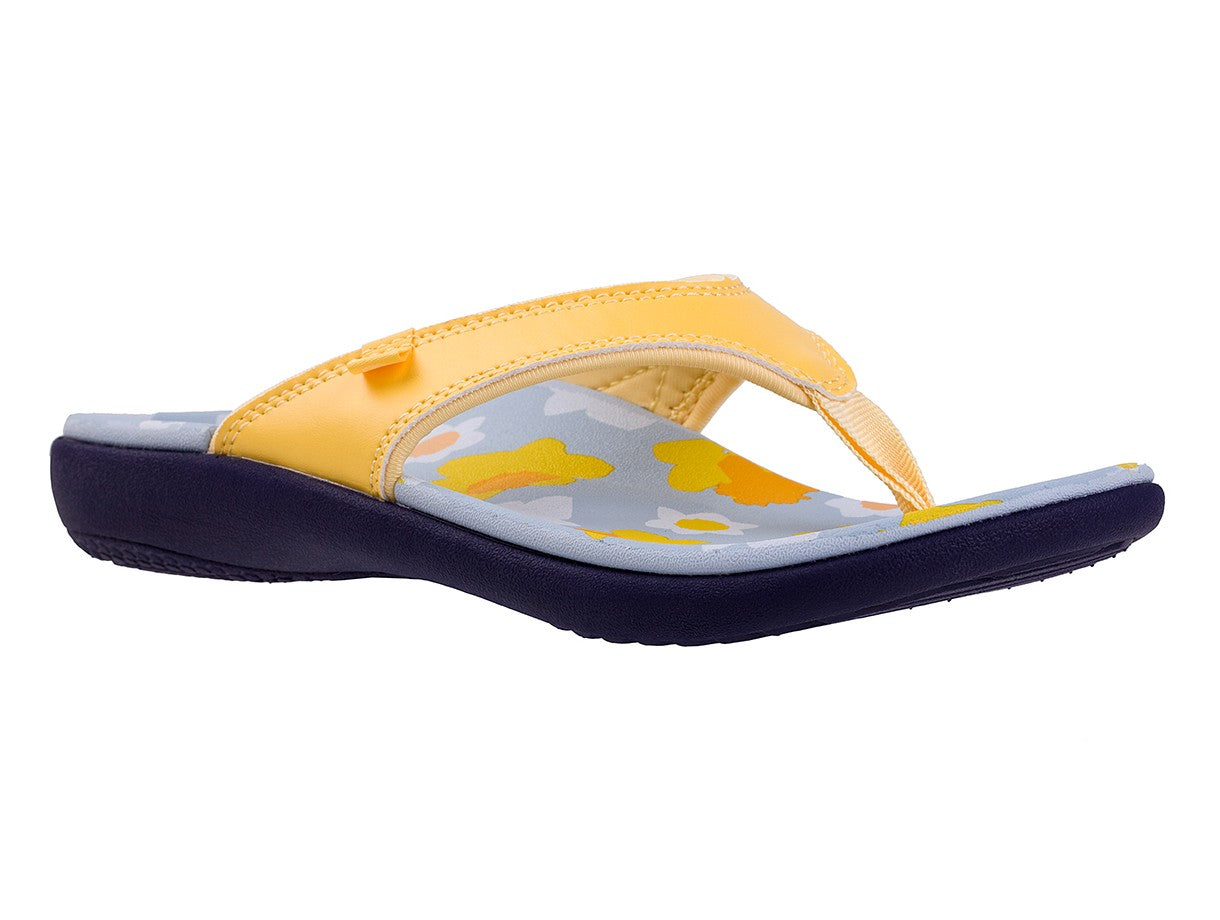 Spenco Yumi Blume Women's Orthotic Thong Sandal - Yellow - Pair