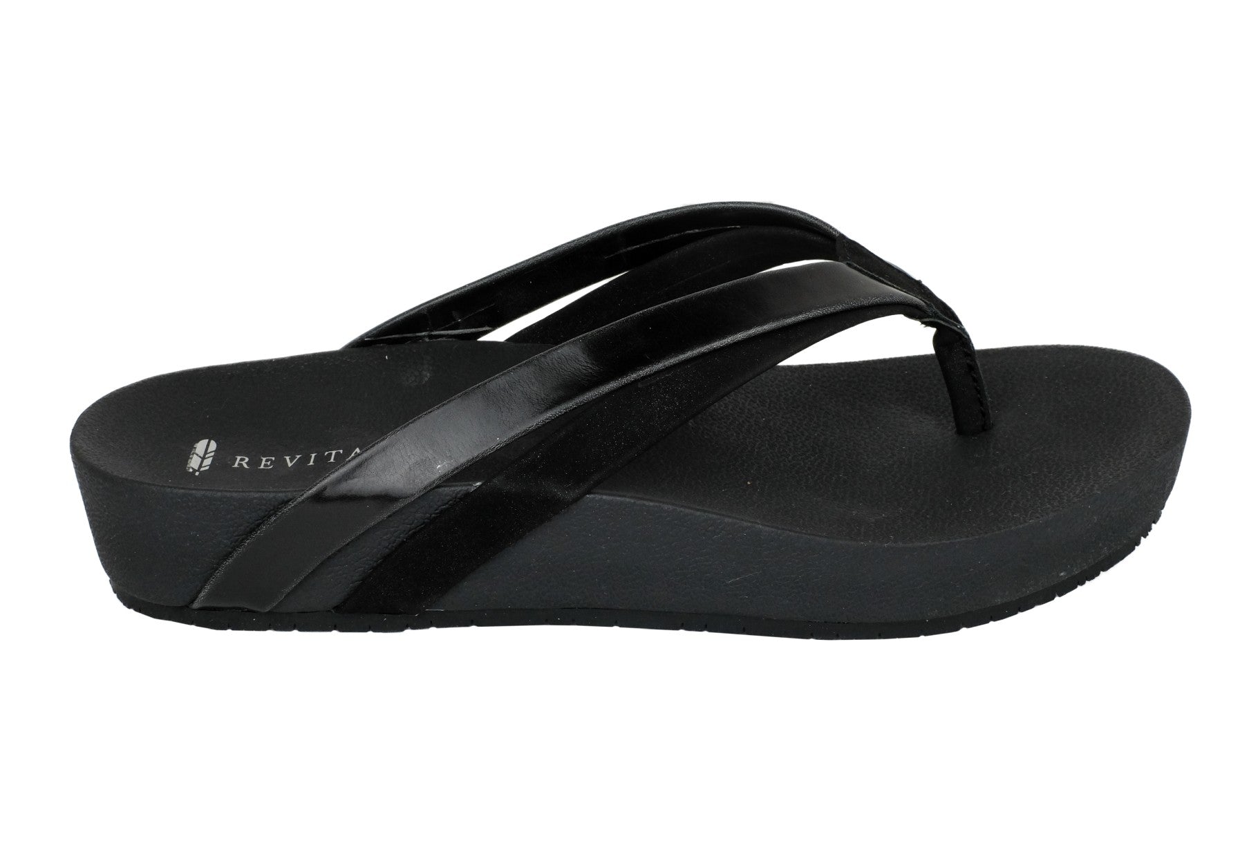Revitalign Sandy Seas Platform Women's Orthotic Sandal - Black 2