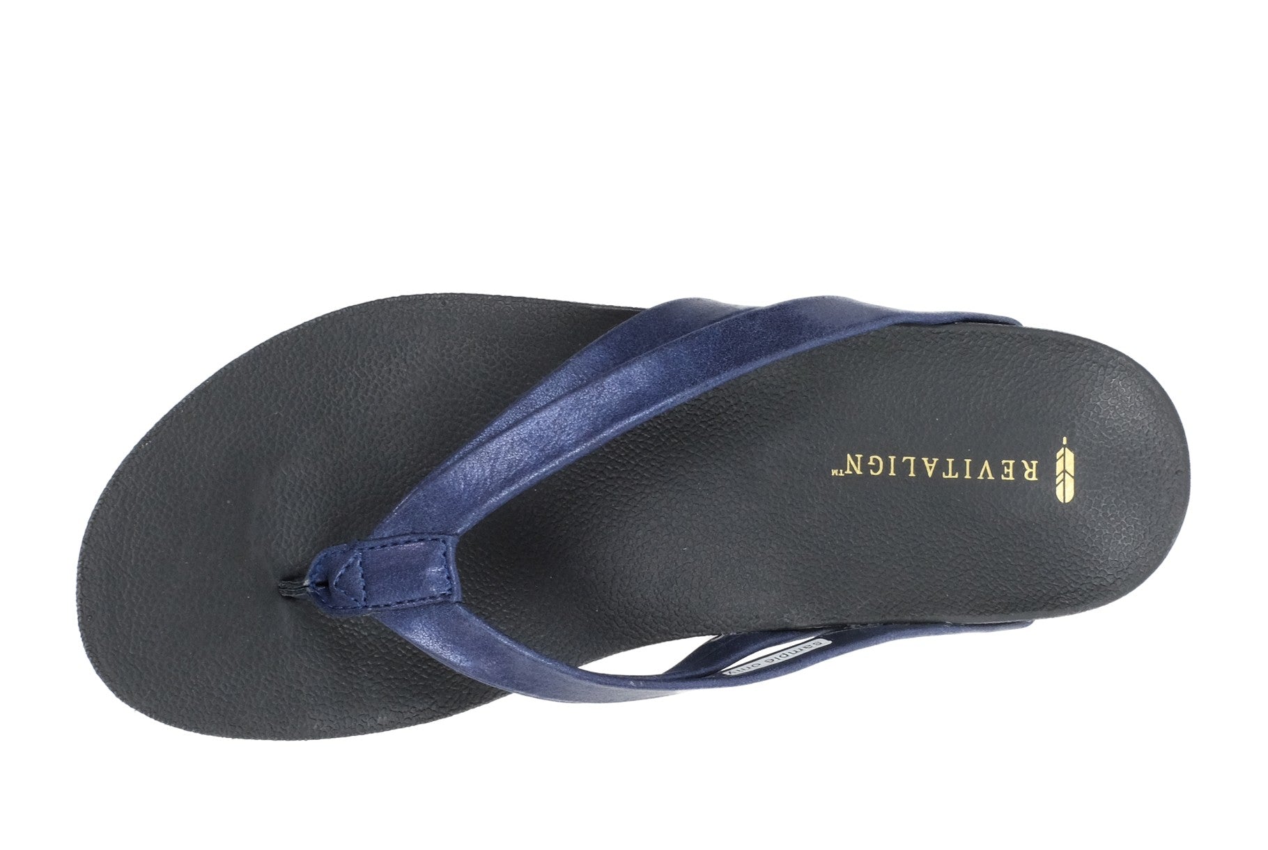 Revitalign Sandy Seas Platform Women's Orthotic Sandal - Navy 6