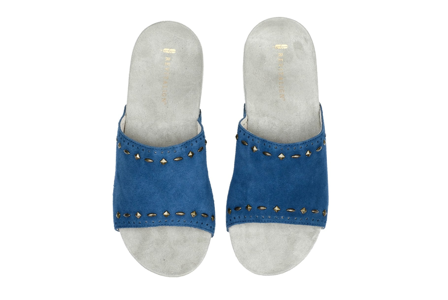 Revitalign Sofia Stud Women's Slip-on Slide Sandal - Blue 6
