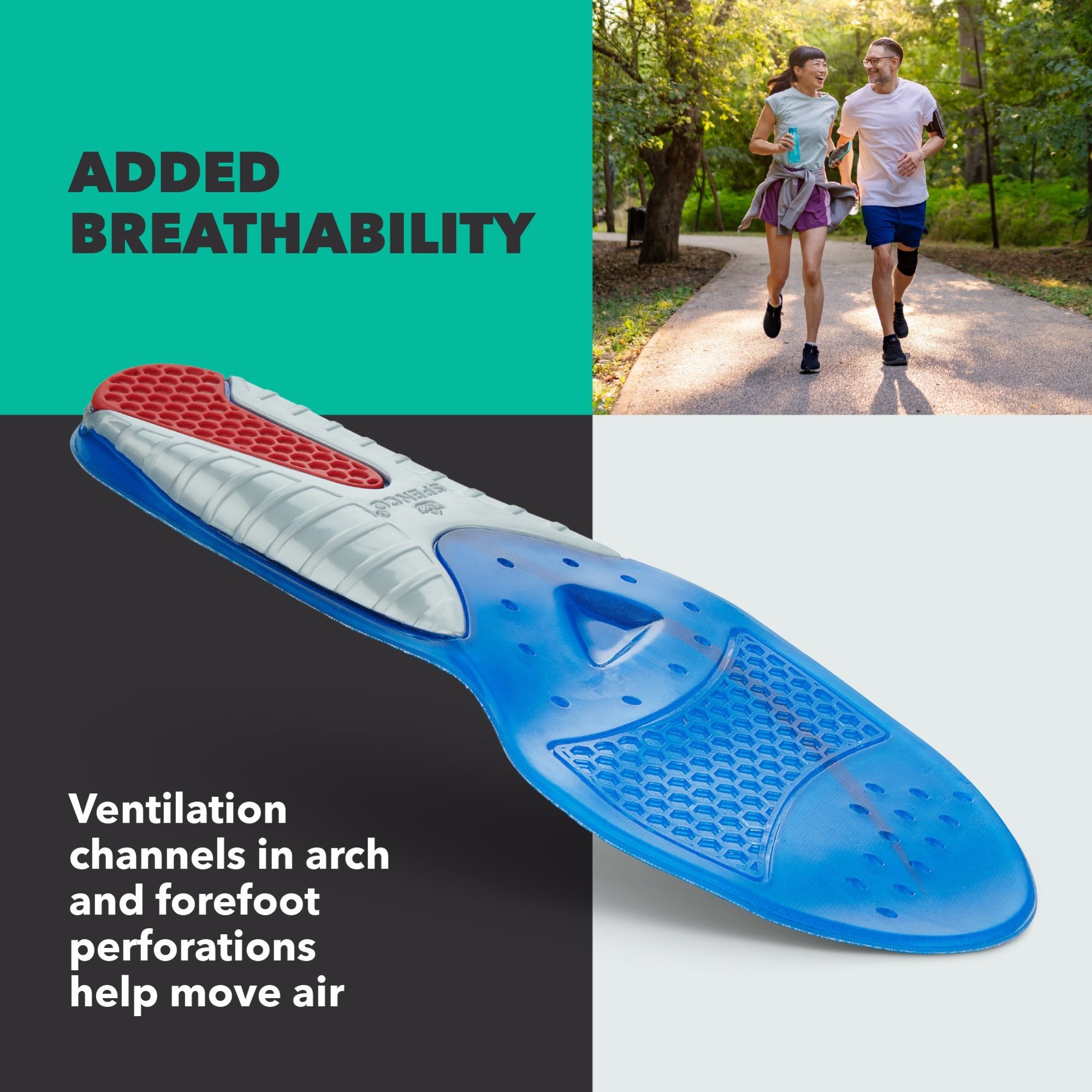 Spenco Gel Comfort + Support Insole - Feature Detail - 7