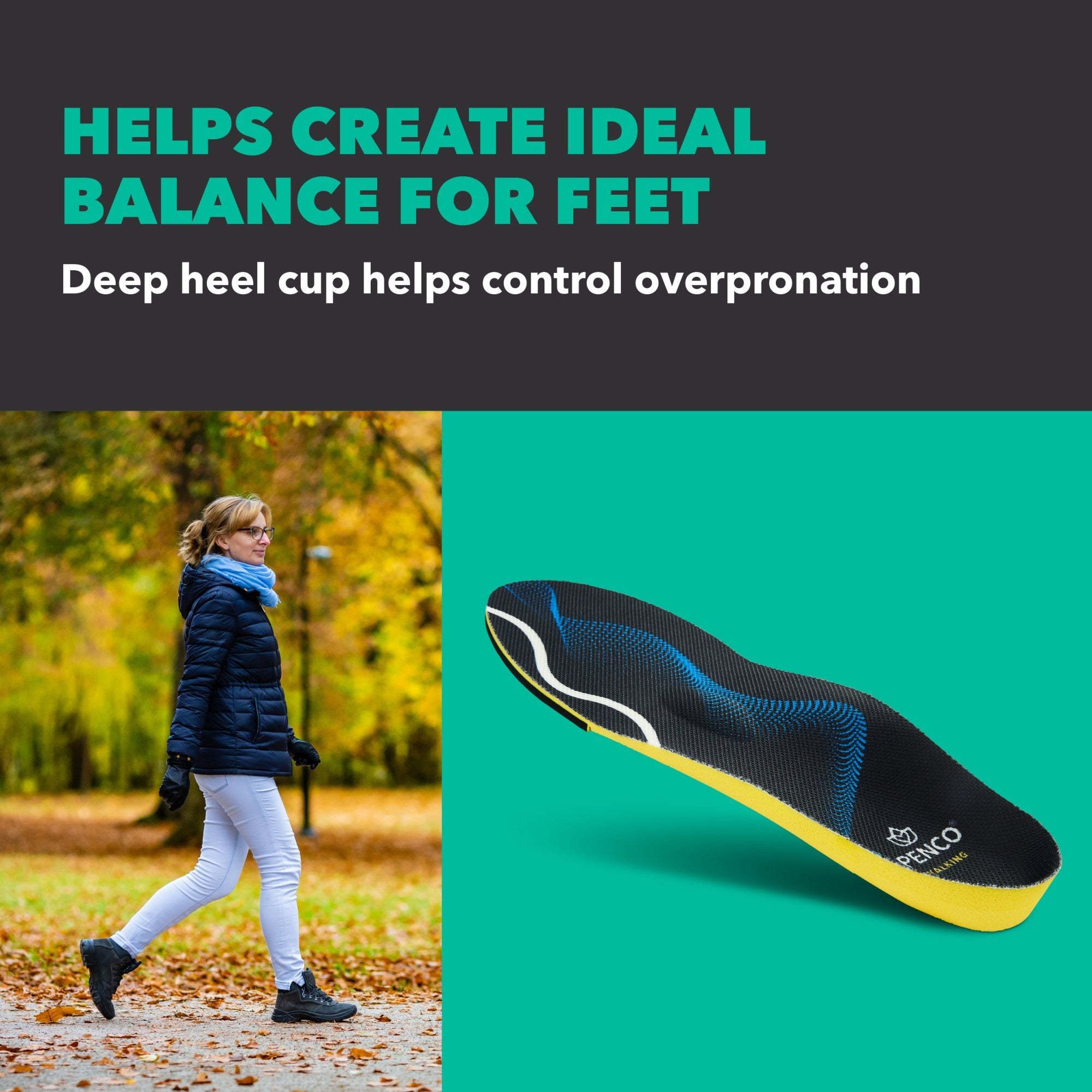 Spenco Walking Insole Footcare Support Insole with Polysorb Cushioning - Product View - 6