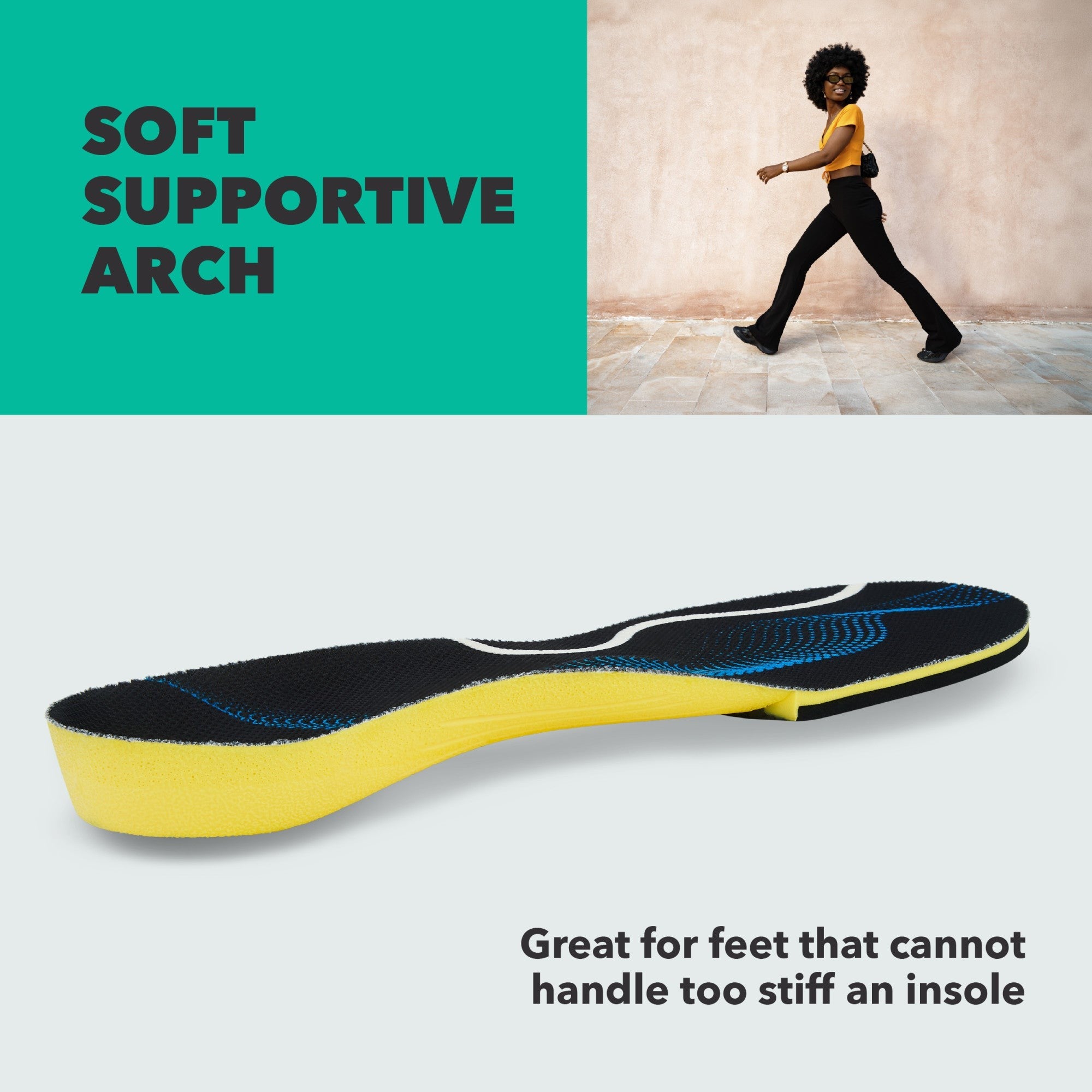 Spenco Walking Insole Footcare Support Insole with Polysorb Cushioning - Product View - 8