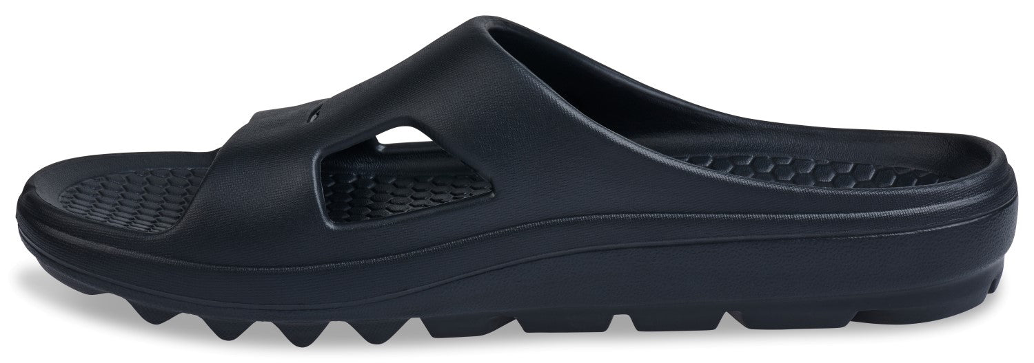 Spenco Fusion 2 Slide - Men's Recovery Sandal - Black - In-Step