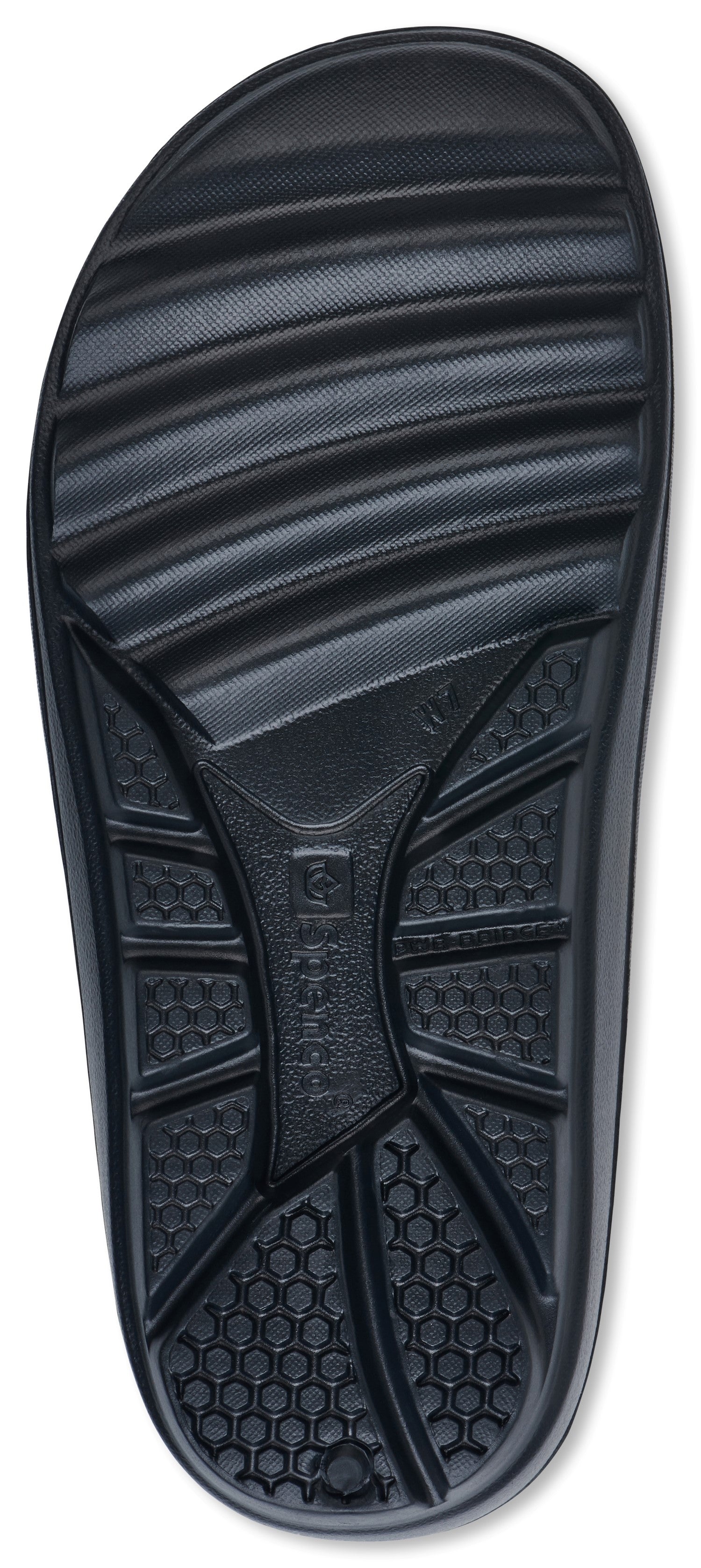 Spenco Fusion 2 Slide - Women's Recovery Sandal - Black - Bottom