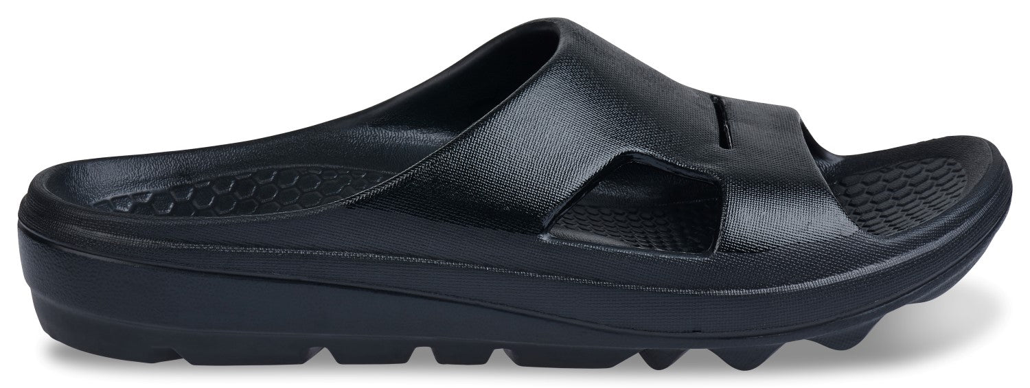 Spenco Fusion 2 Slide - Women's Recovery Sandal - Black-Fade - Side