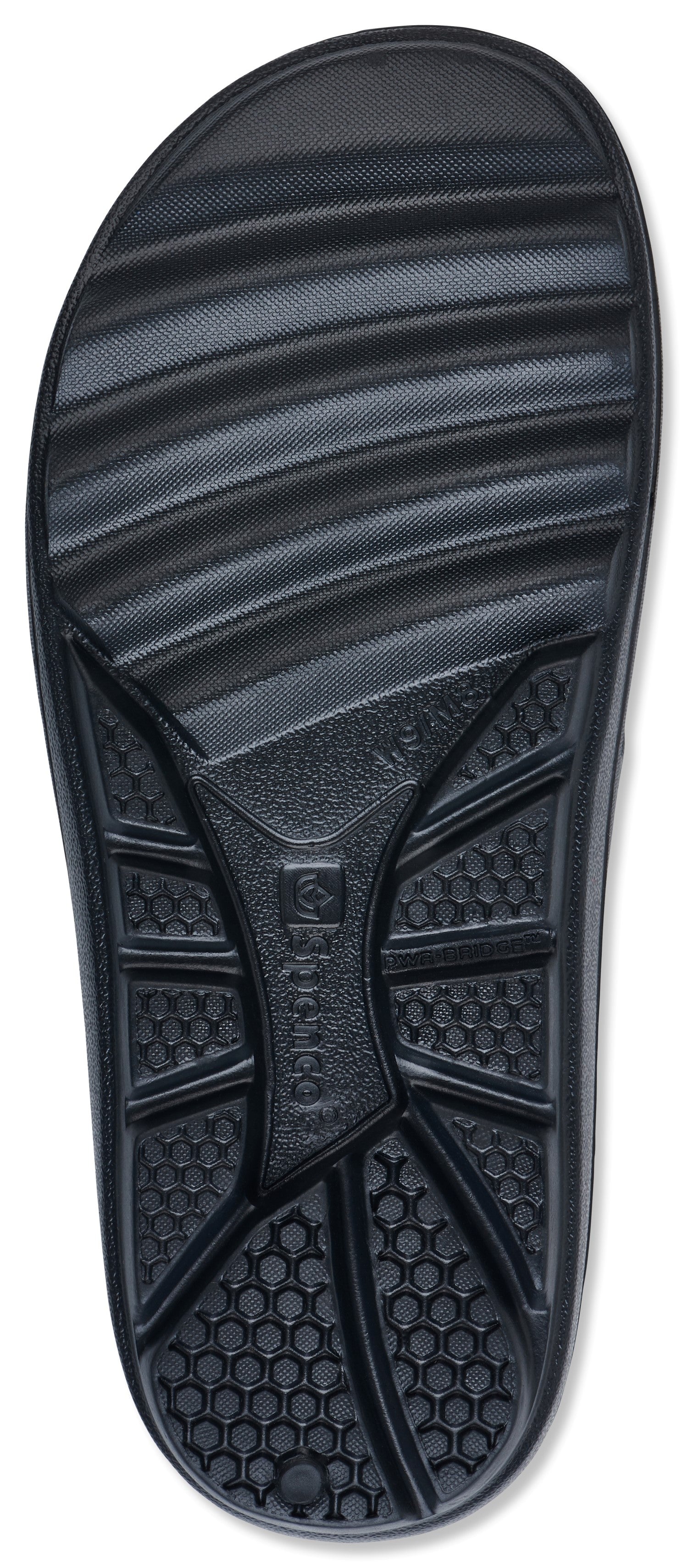 Spenco Fusion 2 Slide - Women's Recovery Sandal - White-Fade - Bottom