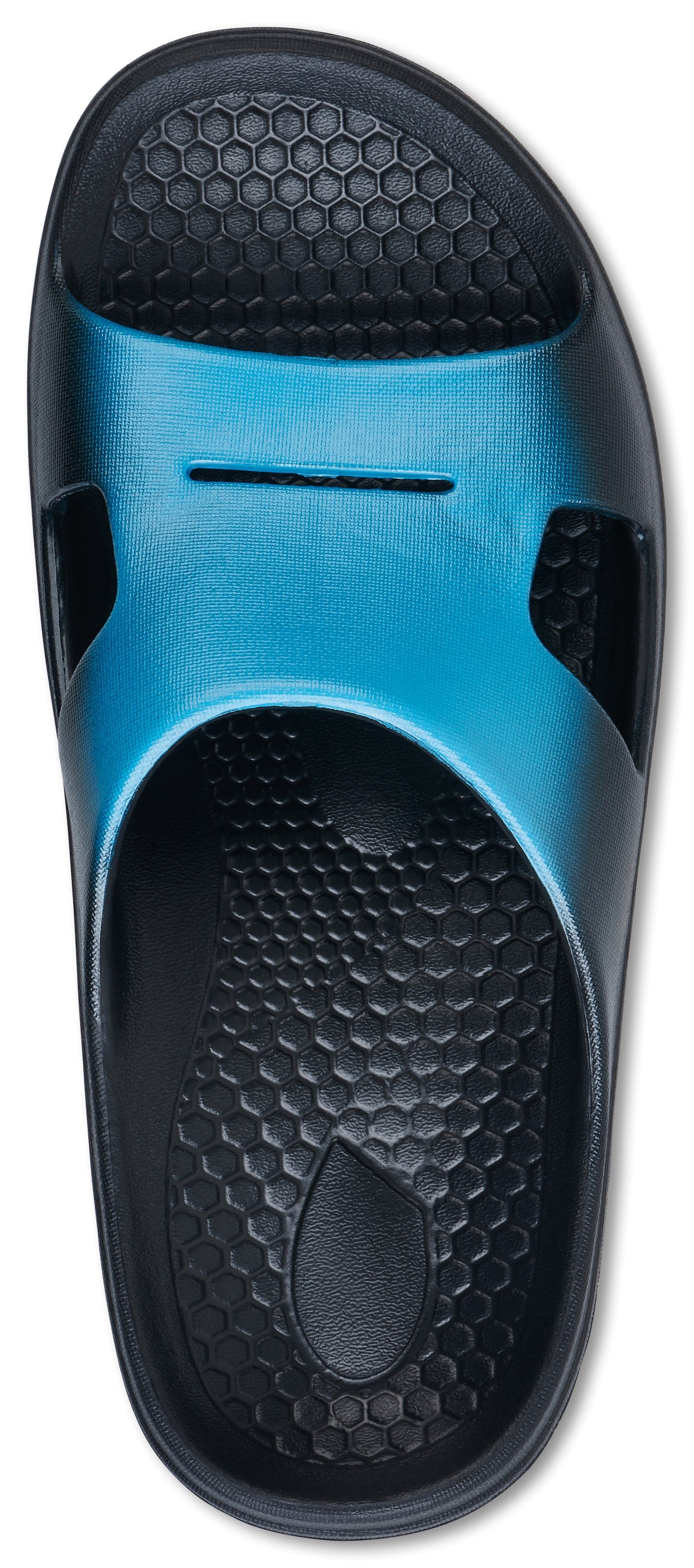 Spenco Fusion 2 Slide - Women's Recovery Sandal - Hawaiian Blue-Fade - Top