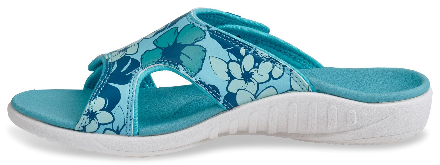 Spenco Kholo 2 Luau Women's Slide Sandal - Cloud Blue - In-Step