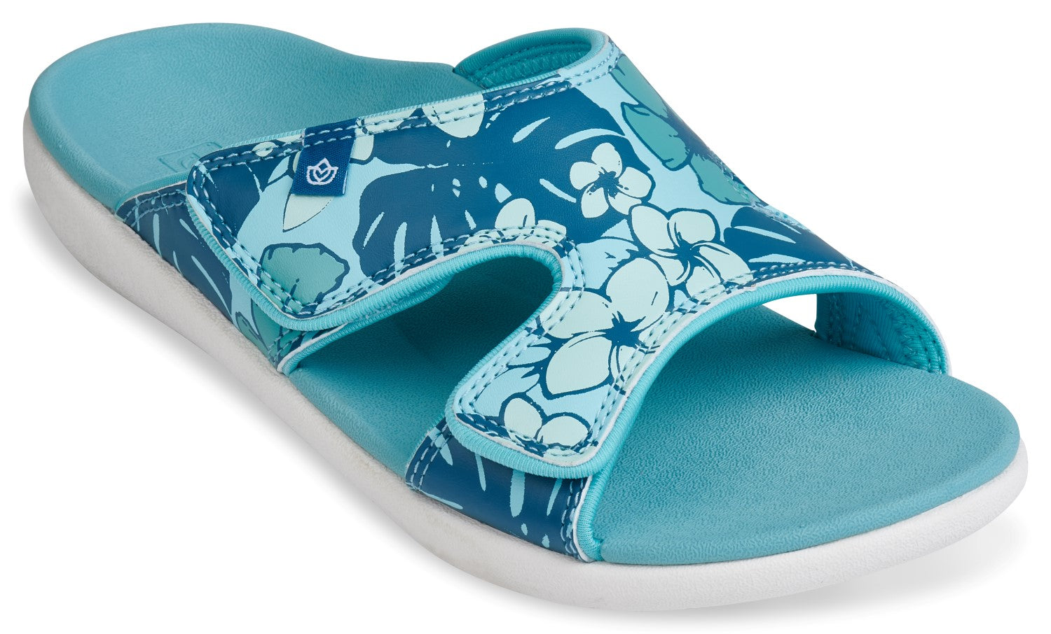 Spenco Kholo 2 Luau Women's Slide Sandal - Cloud Blue - Profile