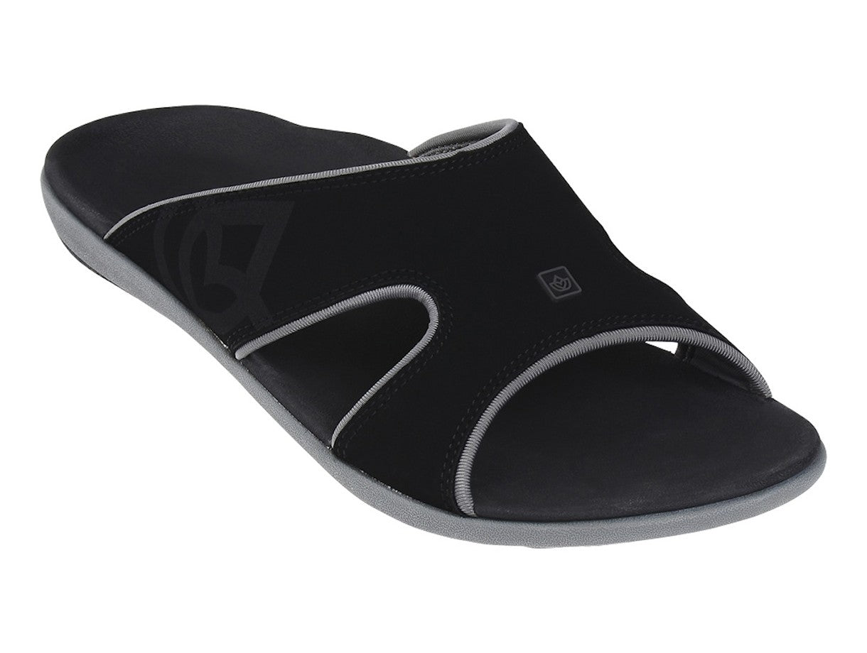 Spenco Kholo Men's Orthotic Slide Sandals -  Carbon / Pewter