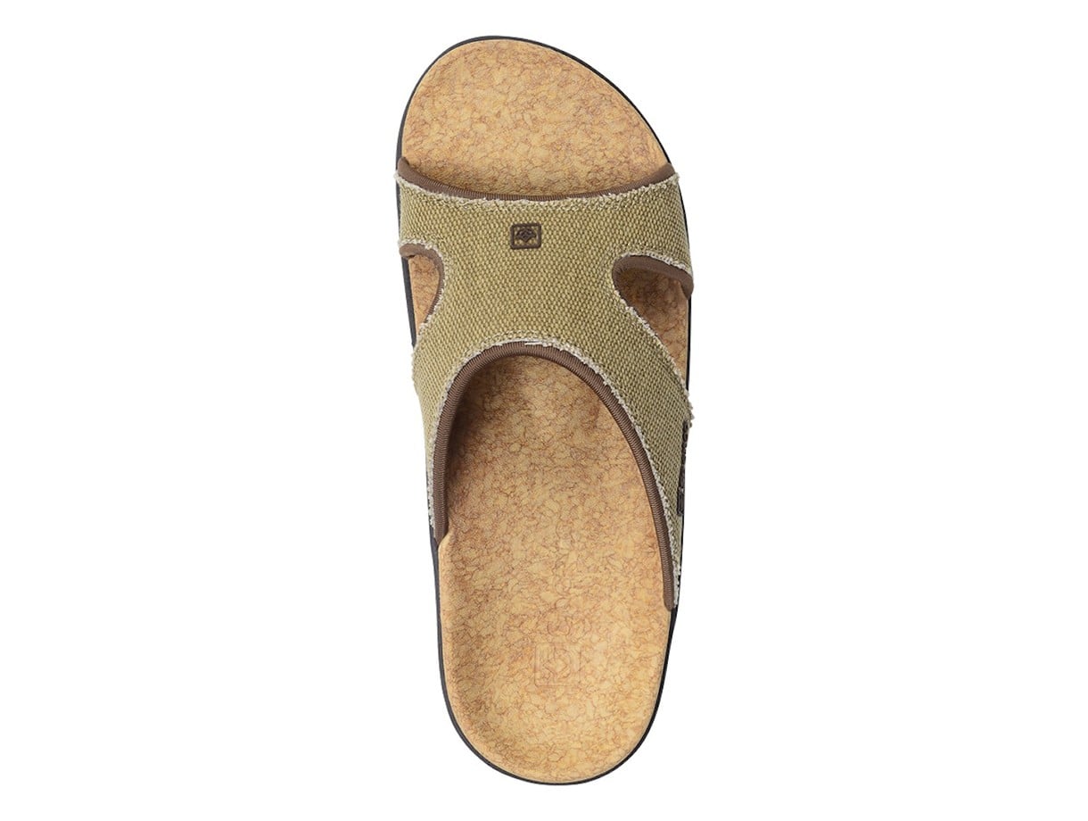 Spenco Kholo Women's Orthotic Slide Sandals - Straw /Java/Cork