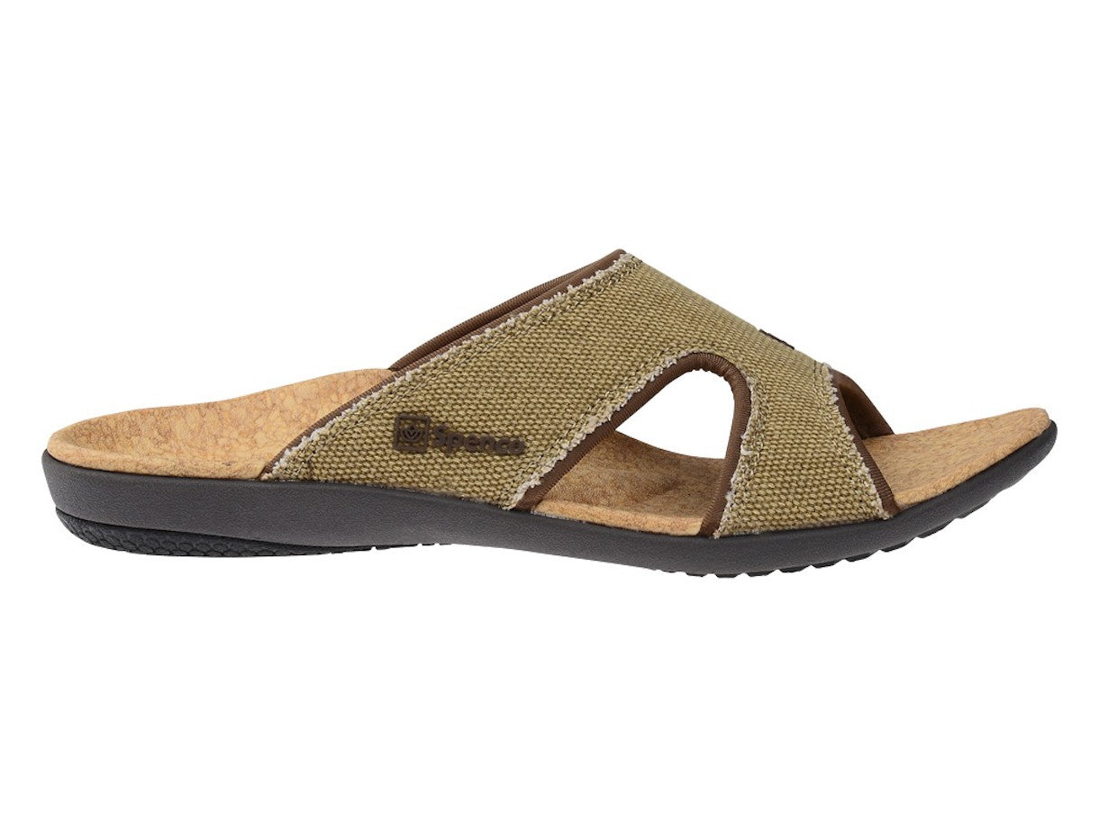 Spenco Kholo Women's Orthotic Slide Sandals - Straw /Java/Cork