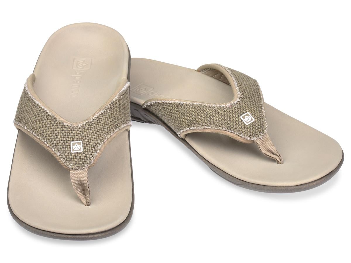 Spenco Yumi Men's Orthotic Flip Flops - Major Grey - Pair