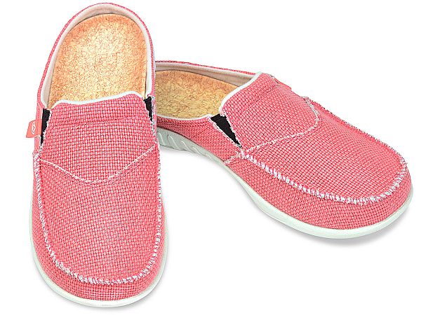 Spenco Siesta - Women's Slide - Canvas - Salmon - Pair
